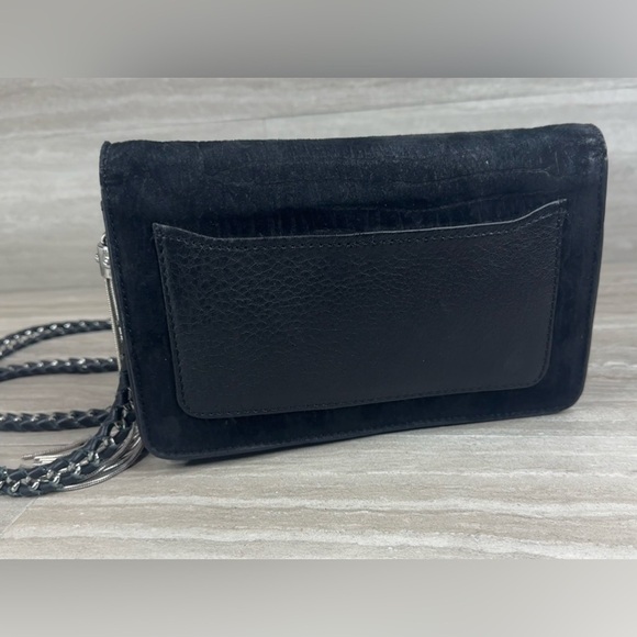 Aimee Kestenberg Foldover Leather Wrapped Chain Cross Body Leather Bag - Picture 2 of 13